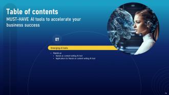 Must Have AI Tools To Accelerate Your Business Success Powerpoint Presentation Slides AI CD V Attractive Researched