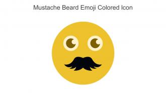 Mustache Beard Emoji Colored Icon In Powerpoint Pptx Png And Editable Eps Format