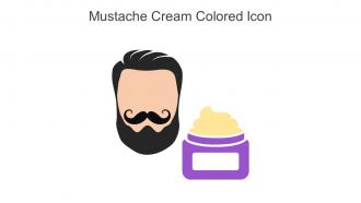 Mustache Cream Colored Icon In Powerpoint Pptx Png And Editable Eps Format