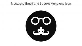 Mustache Emoji And Specks Monotone Icon In Powerpoint Pptx Png And Editable Eps Format