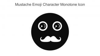 Mustache Emoji Character Monotone Icon In Powerpoint Pptx Png And Editable Eps Format