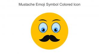 Mustache Emoji Symbol Colored Icon In Powerpoint Pptx Png And Editable Eps Format