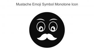 Mustache Emoji Symbol Monotone Icon In Powerpoint Pptx Png And Editable Eps Format