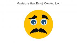 Mustache Hair Emoji Colored Icon In Powerpoint Pptx Png And Editable Eps Format