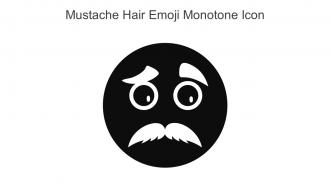 Mustache Hair Emoji Monotone Icon In Powerpoint Pptx Png And Editable Eps Format