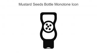 Mustard Seeds Bottle Monotone Icon In Powerpoint Pptx Png And Editable Eps Format