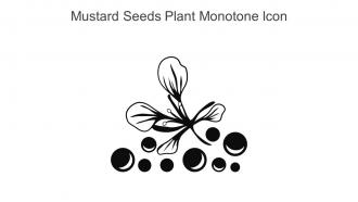 Mustard Seeds Plant Monotone Icon In Powerpoint Pptx Png And Editable Eps Format