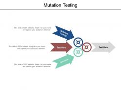Mutation testing ppt powerpoint presentation file diagrams cpb