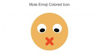 Mute Emoji Colored Icon In Powerpoint Pptx Png And Editable Eps Format
