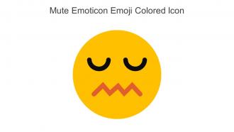 Mute Emoticon Emoji Colored Icon In Powerpoint Pptx Png And Editable Eps Format