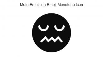 Mute Emoticon Emoji Monotone Icon In Powerpoint Pptx Png And Editable Eps Format