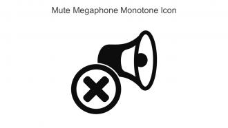 Mute Megaphone Monotone Icon In Powerpoint Pptx Png And Editable Eps Format