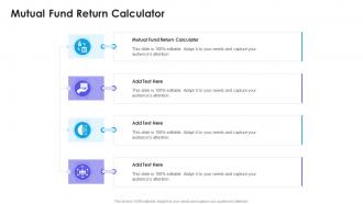 Mutual Fund Return Calculator In Powerpoint And Google Slides Cpb