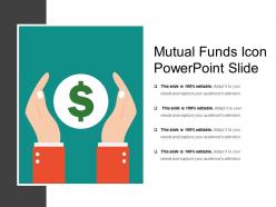 Mutual funds icon powerpoint slide