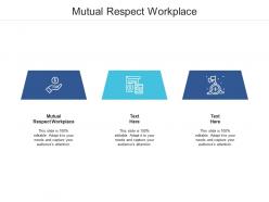 Mutual respect workplace ppt powerpoint presentation outline elements cpb