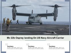 Mv 22b osprey landing on us navy aircraft carrier