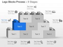 Mv nine staged lego blocks process business planning diagram powerpoint template slide