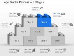 Mv nine staged lego blocks process business planning diagram powerpoint template slide