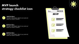 MVP Launch Strategy Checklist Icon