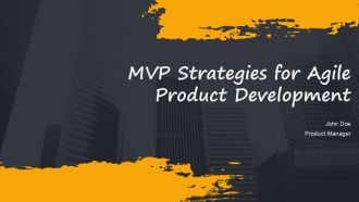MVP Strategies For Agile Product Development PPT Guidelines AT