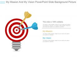 My Mission And My Vision Powerpoint Slide Background Picture