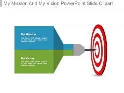 My mission and my vision powerpoint slide clipart