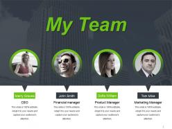 My Team PowerPoint Slide Designs