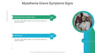 Myasthenia Gravis Symptoms Signs In Powerpoint And Google Slides Cpb