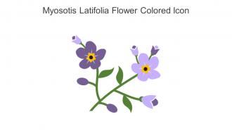 Myosotis Latifolia Flower Colored Icon In Powerpoint Pptx Png And Editable Eps Format