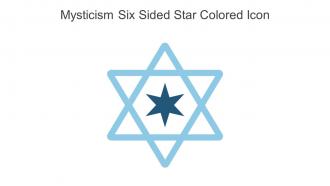 Mysticism Six Sided Star Colored Icon In Powerpoint Pptx Png And Editable Eps Format
