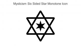 Mysticism Six Sided Star Monotone Icon In Powerpoint Pptx Png And Editable Eps Format