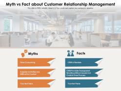 Myth vs fact about customer relationship management