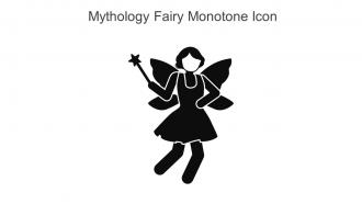 Mythology Fairy Monotone Icon In Powerpoint Pptx Png And Editable Eps Format
