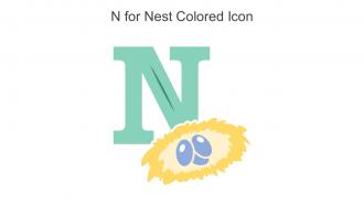 N For Nest Colored Icon In Powerpoint Pptx Png And Editable Eps Format