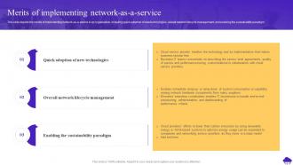 NaaS Merits Of Implementing Network As A Service Ppt Powerpoint Presentation Layouts Skills