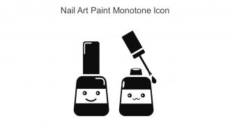 Nail Art Paint Monotone Icon In Powerpoint Pptx Png And Editable Eps Format