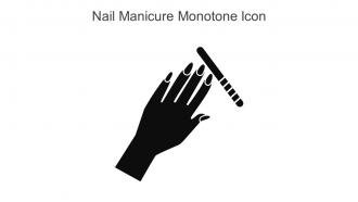 Nail Manicure Monotone Icon In Powerpoint Pptx Png And Editable Eps Format