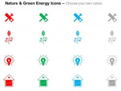 Nail saw green energy production power house ppt icons graphics