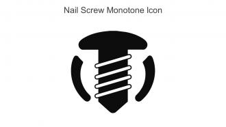 Nail Screw Monotone Icon In Powerpoint Pptx Png And Editable Eps Format