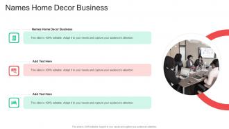 Names Home Decor Business In Powerpoint And Google Slides Cpb