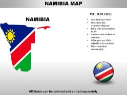 Namibia country powerpoint maps