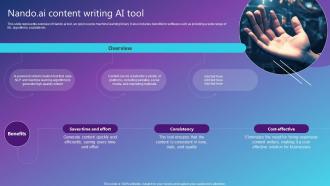 NandoAI Content Writing AI Tool Best AI Solutions Used By Industries AI SS V