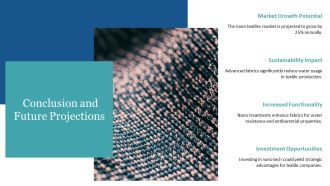 Nano Textiles In Advanced Fabric Nanotechnology PPT Example AT Impactful Designed