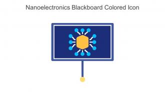 Nanoelectronics Blackboard Colored Icon In Powerpoint Pptx Png And Editable Eps Format