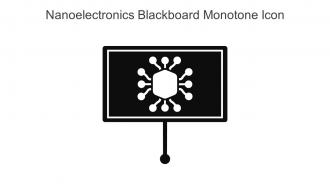 Nanoelectronics Blackboard Monotone Icon In Powerpoint Pptx Png And Editable Eps Format
