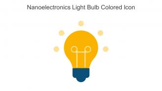Nanoelectronics Light Bulb Colored Icon In Powerpoint Pptx Png And Editable Eps Format