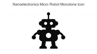 Nanoelectronics Micro Robot Monotone Icon In Powerpoint Pptx Png And Editable Eps Format