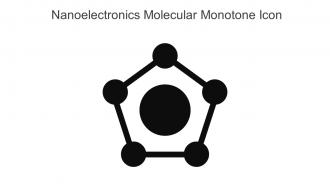 Nanoelectronics Molecular Monotone Icon In Powerpoint Pptx Png And Editable Eps Format