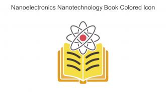 Nanoelectronics Nanotechnology Book Colored Icon In Powerpoint Pptx Png And Editable Eps Format