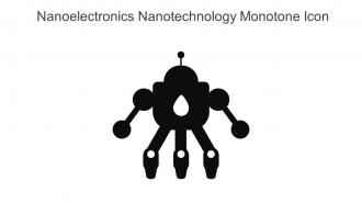 Nanoelectronics Nanotechnology Monotone Icon In Powerpoint Pptx Png And Editable Eps Format